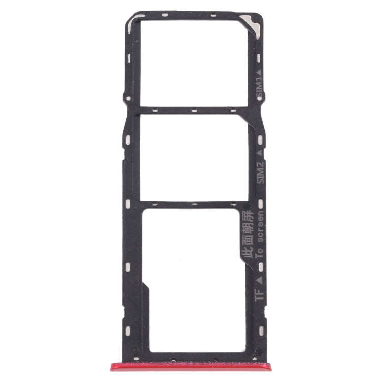 For OPPO Realme C3 RMX2027, RMX2020, RMX2021  SIM Card Tray + SIM Card Tray + Micro SD Card Tray ...