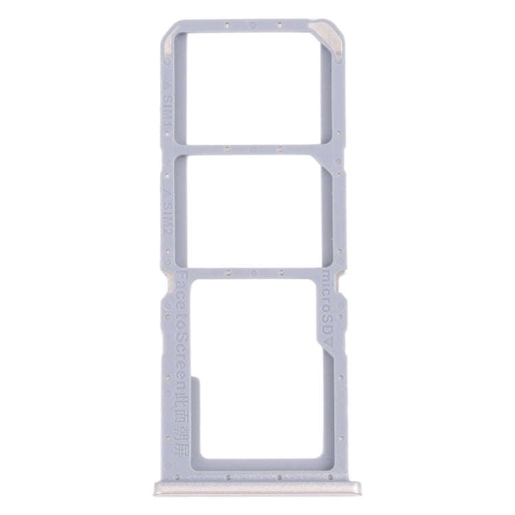For OPPO A54 CPH2239 / A55 4G SIM Card Tray + SIM Card Tray + Micro SD Card Tray(Gold)