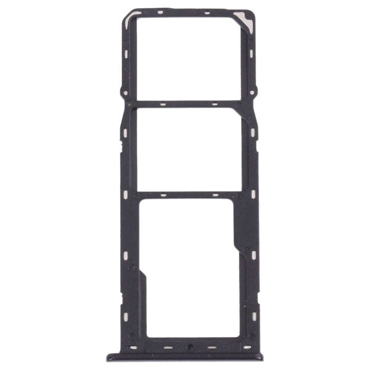 For OPPO A12 CPH2083, CPH2077  SIM Card Tray + SIM Card Tray + Micro SD Card Tray (Black)
