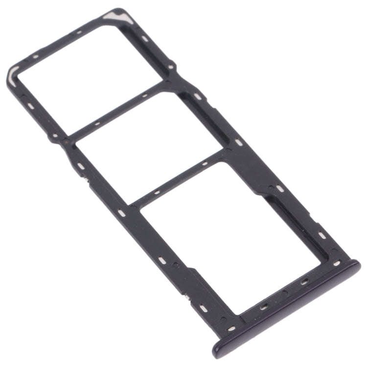 For OPPO A12 CPH2083, CPH2077  SIM Card Tray + SIM Card Tray + Micro SD Card Tray (Black)