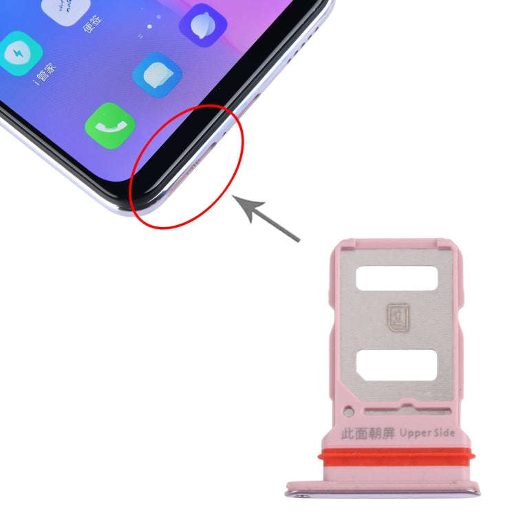 For vivo S6 5G V1962A, V1962BA SIM Card Tray + SIM Card Tray (Gold)
