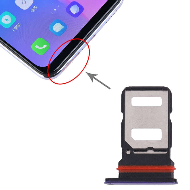 For vivo S6 5G V1962A, V1962BA SIM Card Tray + SIM Card Tray (Blue)
