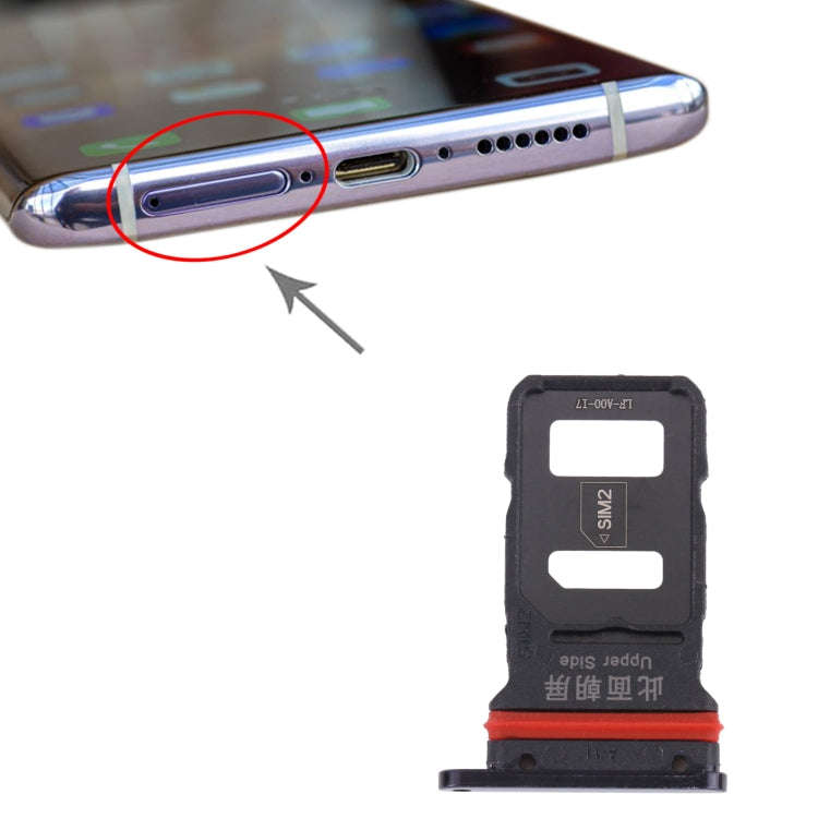 For vivo NEX 3 V1923A, V1923T SIM Card Tray + SIM Card Tray (Black)