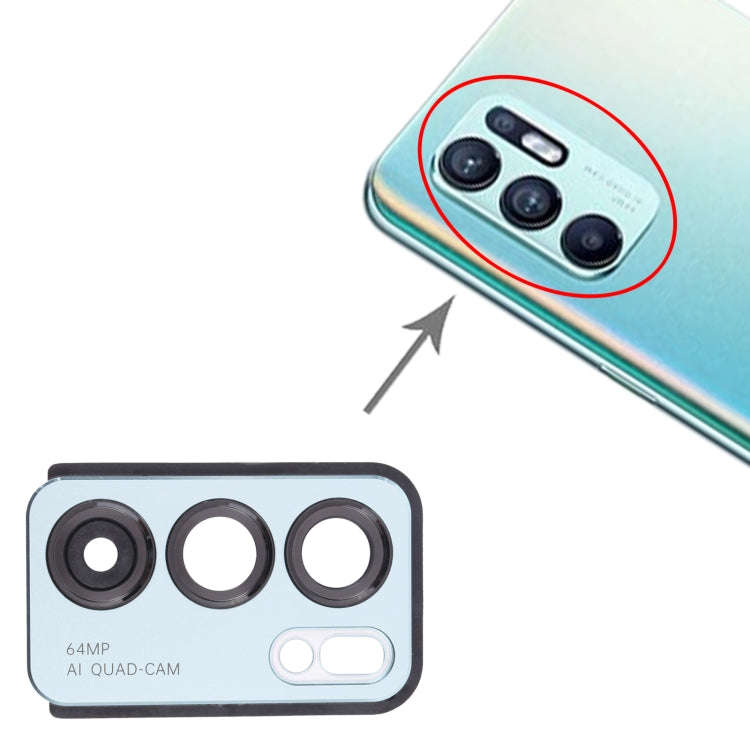 For OPPO Reno6 5G PEQM00, CPH2251 Camera Lens Cover (Blue)