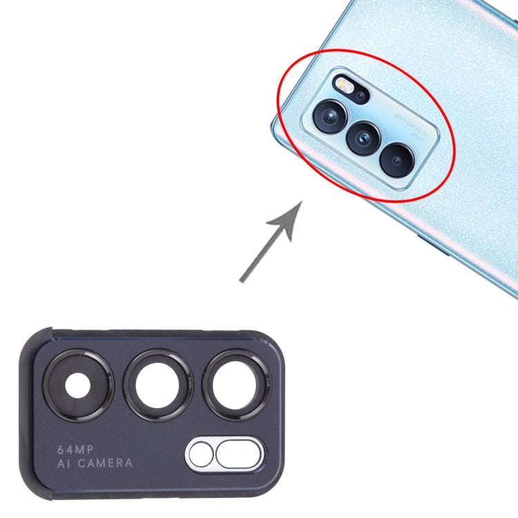 For OPPO Reno6 Pro 5G PEPM00, CPH2249  Camera Lens Cover (Black)