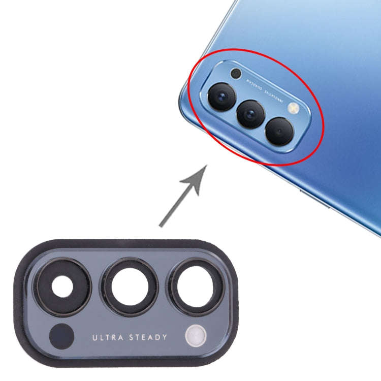 For OPPO Reno4 5G PDPM00, PDPT00, CPH2091  Camera Lens Cover (Black)