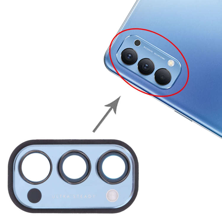 For OPPO Reno4 5G PDPM00, PDPT00, CPH2091  Camera Lens Cover (Blue)