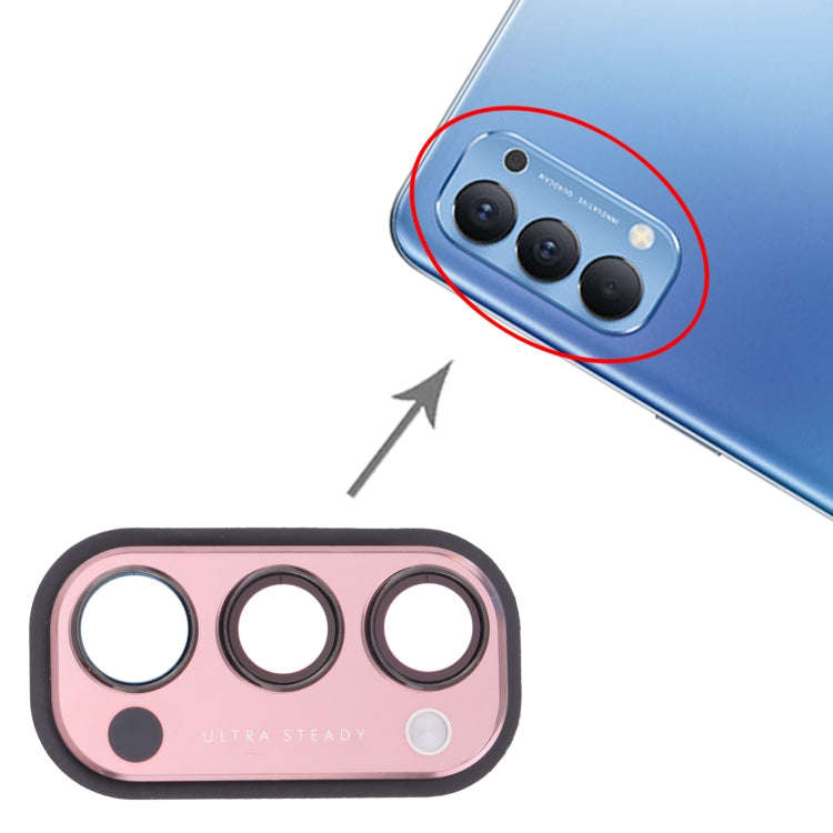 For OPPO Reno4 5G PDPM00, PDPT00, CPH2091  Camera Lens Cover (Red)