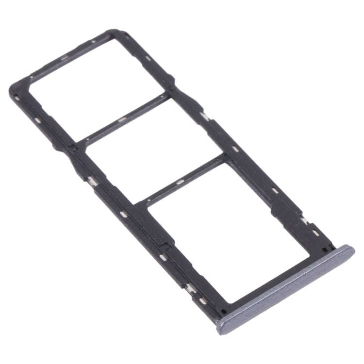 For OPPO Realme 6  SIM Card Tray + SIM Card Tray + Micro SD Card Tray (Black)