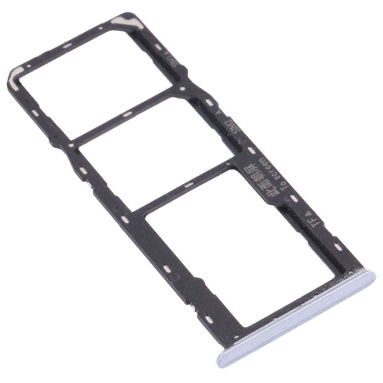 For OPPO Realme Narzo 20  SIM Card Tray + SIM Card Tray + Micro SD Card Tray (Silver)