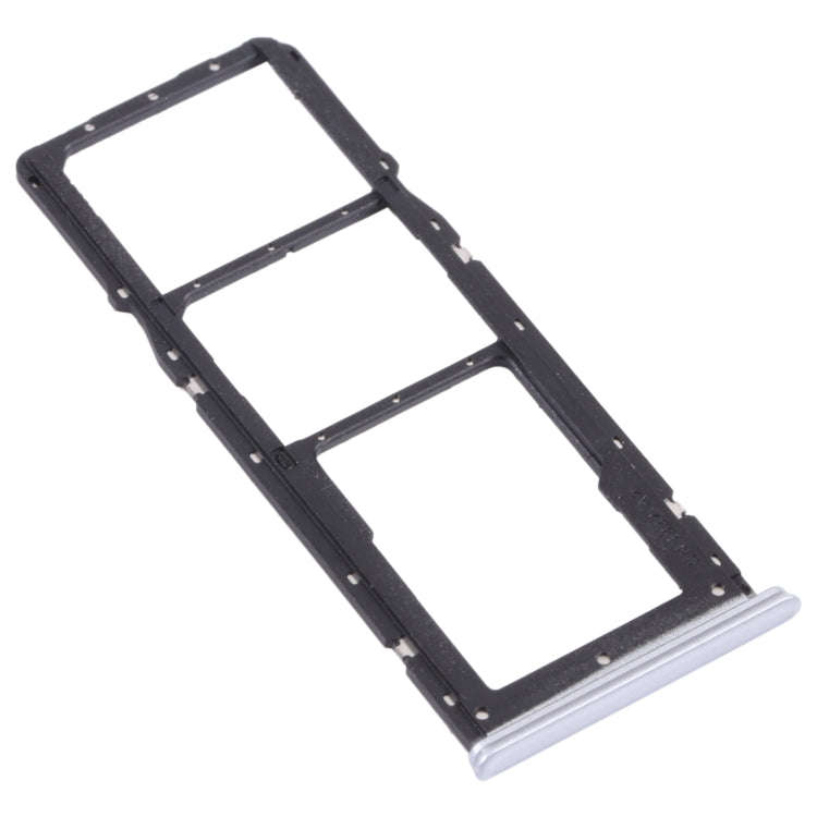 For OPPO Realme 7 (Global)  SIM Card Tray + SIM Card Tray + Micro SD Card Tray (Silver)