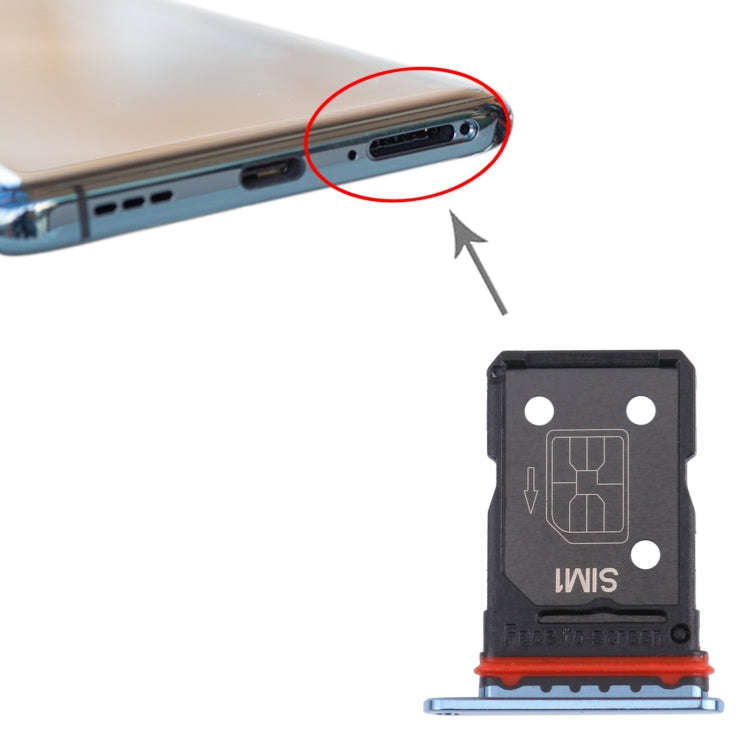For OPPO Find X3 PEDM00 / Find X3 Pro SIM Card Tray + SIM Card Tray(Blue)