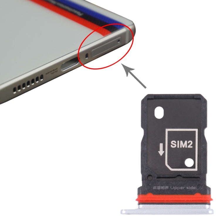 For Vivo iQOO 7 V2049A, I2009 SIM Card Tray + SIM Card Tray (White)