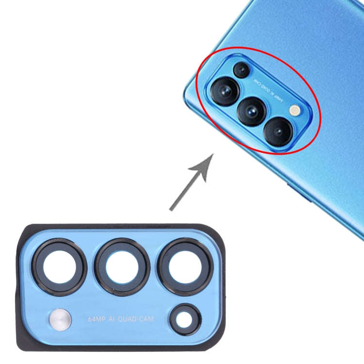 For OPPO Reno5 Pro 5G PDSM00, PDST00, CPH2201  Camera Lens Cover (Blue)