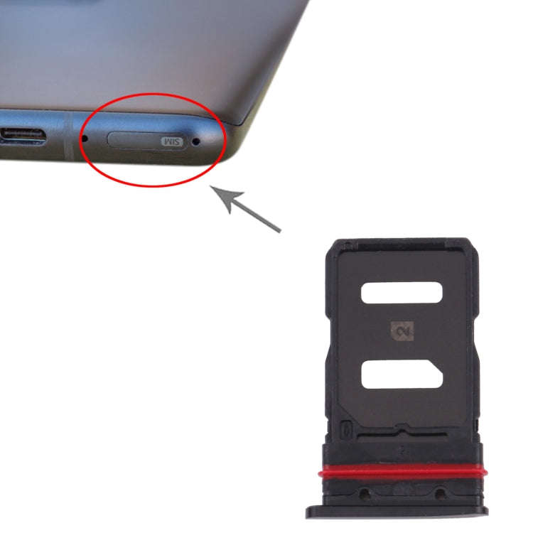 SIM Card Tray + SIM Card Tray for Asus Zenfone 8 ZS590KS(Frosted Black)