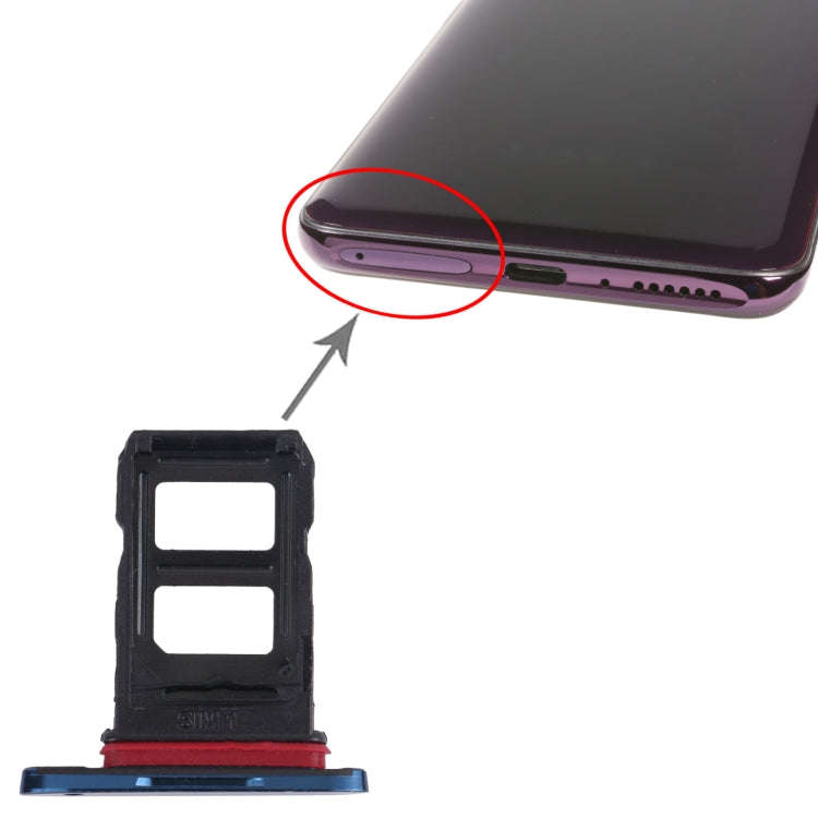 For OPPO Find X CPH1871 PAFM00 SIM Card Tray + SIM Card Tray (Blue)