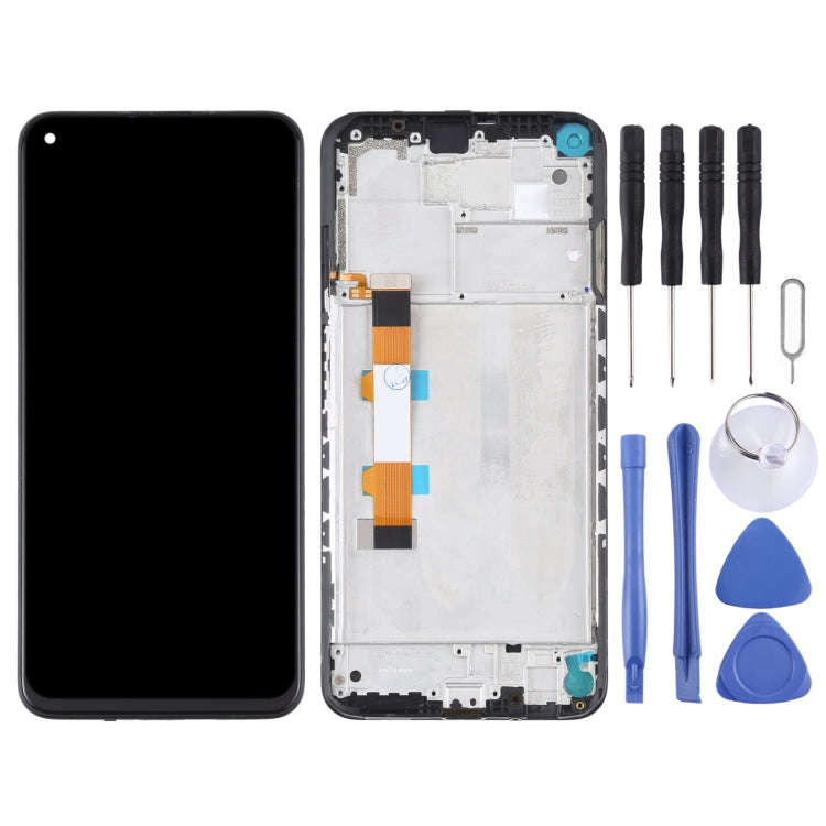 Original LCD Screen and Digitizer Full Assembly With Frame for Xiaomi Redmi Note 9 5G / Redmi Not...