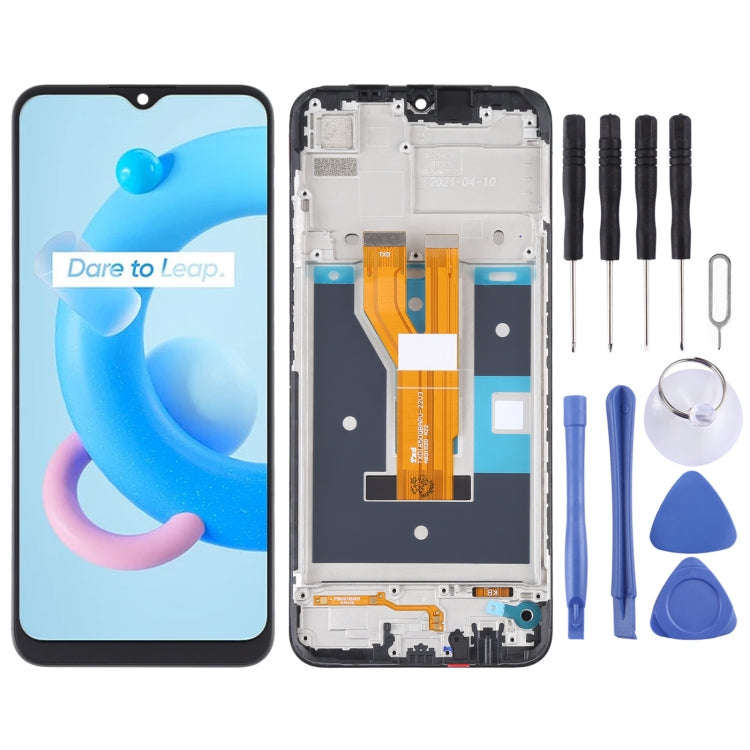 Original LCD Screen and Digitizer Full Assembly With Frame for OPPO Realme C20 / Realme C21 / Rea...