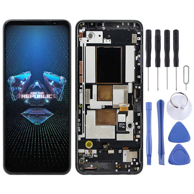 Original AMOLED LCD Screen for Asus ROG Phone 5 ZS673KS 1B048IN I005DB I005DA Digitizer Full Asse...