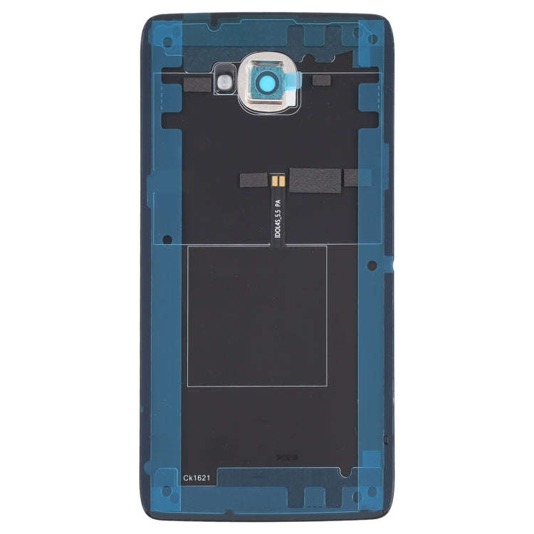 For Alcatel One Touch Idol 4s OT6070 6070K 6070Y 6070 Glass Battery Back Cover  (Black)