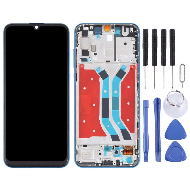 OEM LCD Screen for Huawei Y8p Digitizer Full Assembly with Frame(Blue)