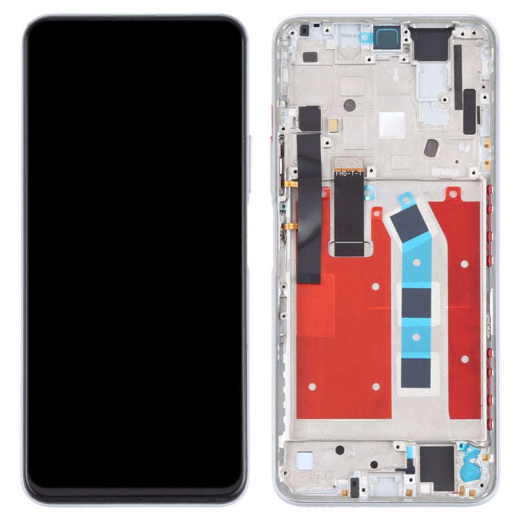 OEM LCD Screen for Honor X10 Pro Digitizer Full Assembly with Frame(Silver)