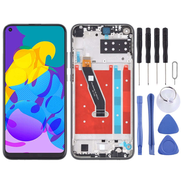 OEM LCD Screen for Honor Play 4T Digitizer Full Assembly With Frame(Black)