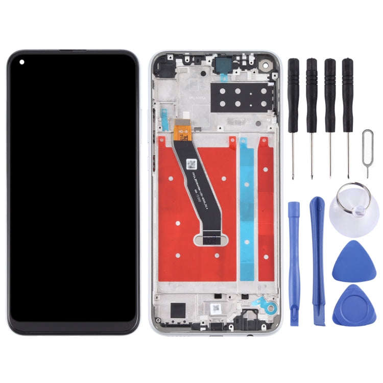 OEM LCD Screen for Honor Play 4T Digitizer Full Assembly With Frame(Silver)
