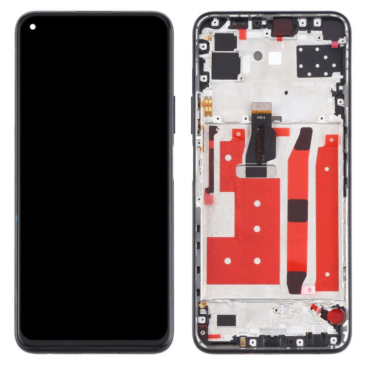 Original LCD Screen for Huawei P40 Lite 5G Digitizer Full Assembly With Frame(Black)