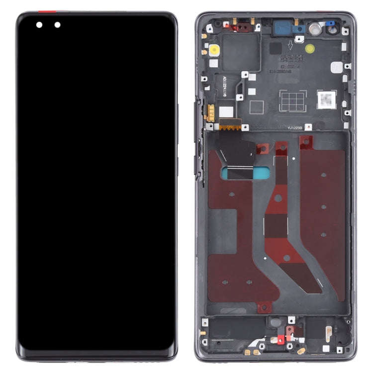 Original OLED LCD Screen for Huawei Nova 8 Pro 5G Digitizer Full Assembly With Frame(Black)
