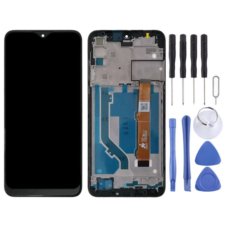 LCD Screen and Digitizer Full Assembly With Frame for Alcatel 1S 2020 OT5028 5028 5028Y 5028A 502...