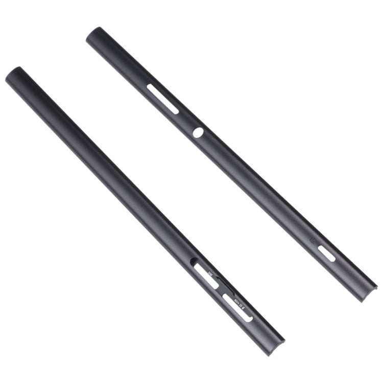1 Pair Metal Side Part Sidebar For Sony Xperia XA2 Ultra(Black)