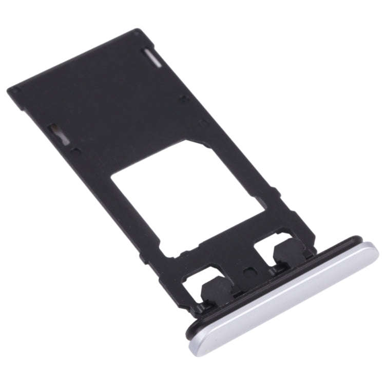 SIM Card Tray + Micro SD Card Tray for Sony Xperia 1 / Xperia XZ4 (Silver)