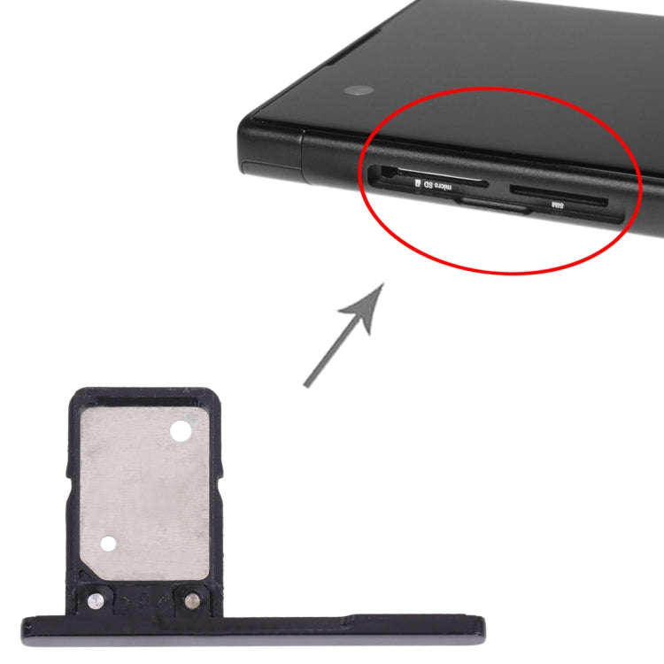 SIM Card Tray for Sony Xperia XA1 Ultra / Xperia XA1(Black)