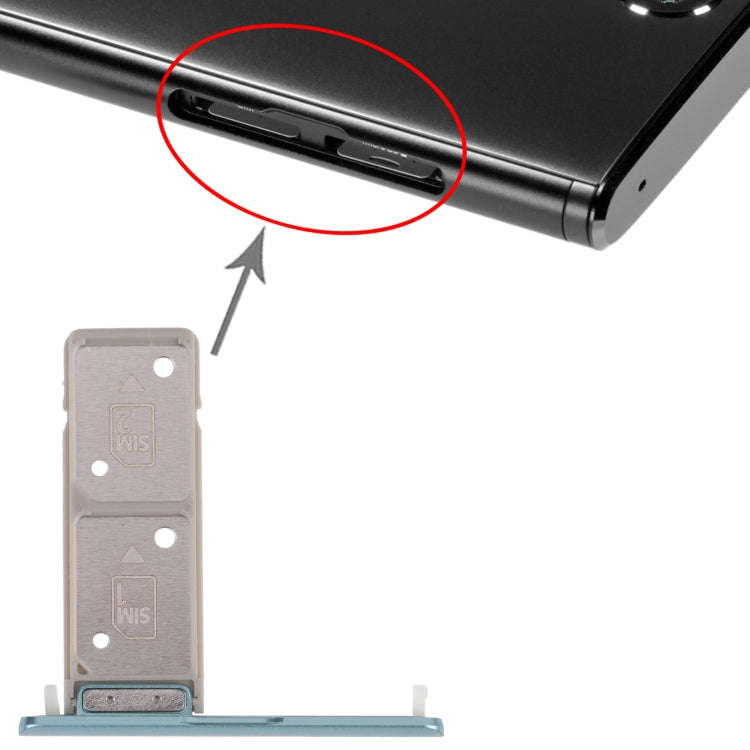 SIM Card Tray + SIM Card Tray for Sony Xperia XA2 Plus (Green)
