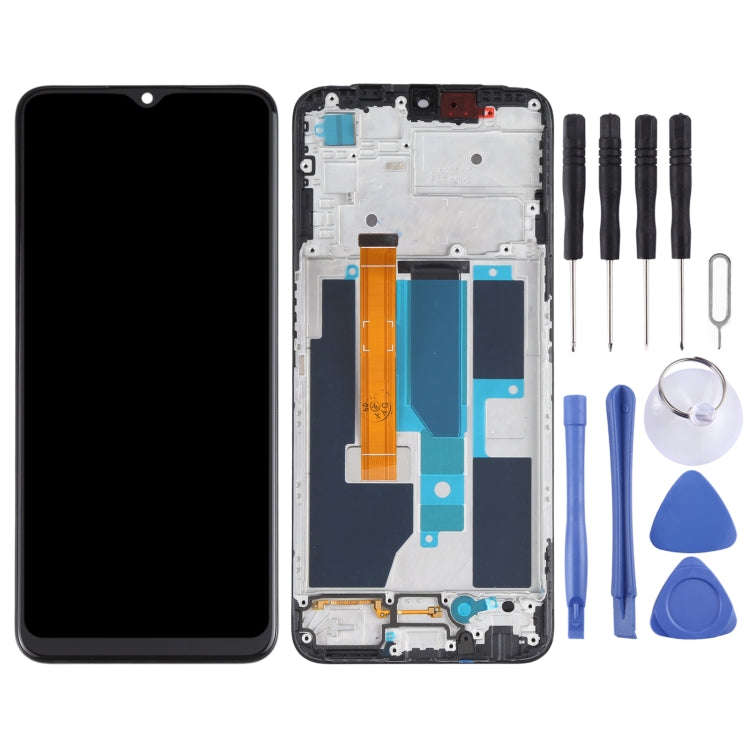 Original LCD Screen and Digitizer Full Assembly With Frame for OPPO A55 5G / Realme V11 5G PEMM00...