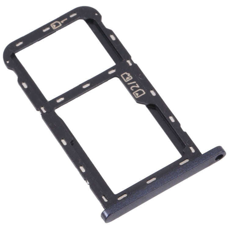 For ZTE Blade A72 SIM Card Tray + SIM Card Tray / Micro SD Card Tray (Grey)
