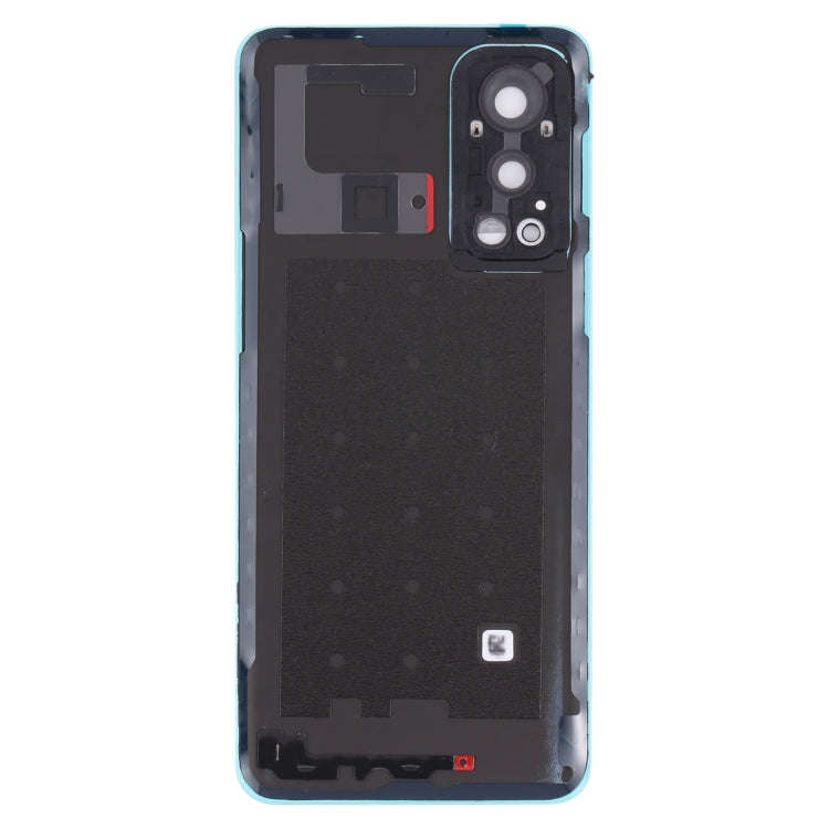 For OnePlus Nord 2 Battery Back Cover with Camera Lens Cover (Blue)