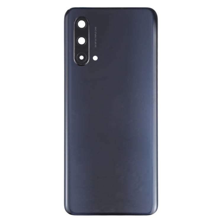 For OnePlus Nord CE 5G Battery Back Cover with Camera Lens Cover (Black)