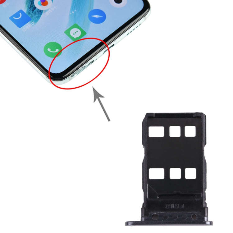 For Meizu 17 / 17 Pro  SIM Card Tray + SIM Card Tray (Black)