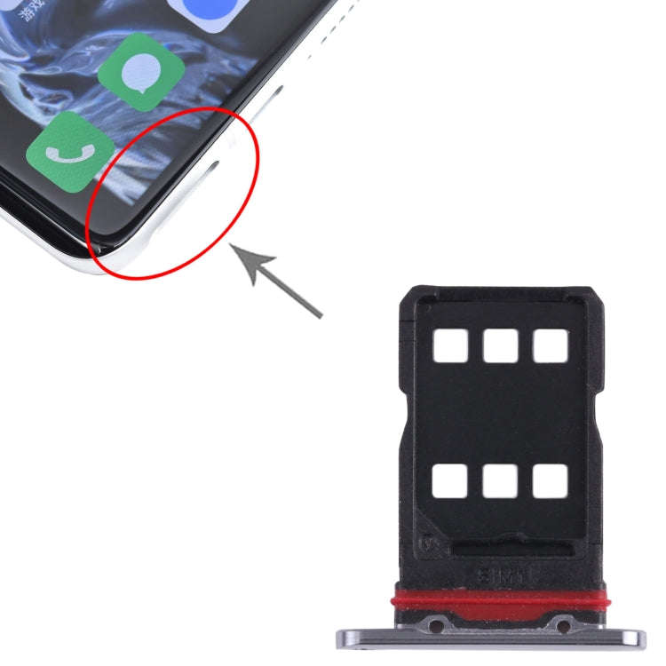 For Meizu 18 Pro SIM Card Tray + SIM Card Tray (Grey)