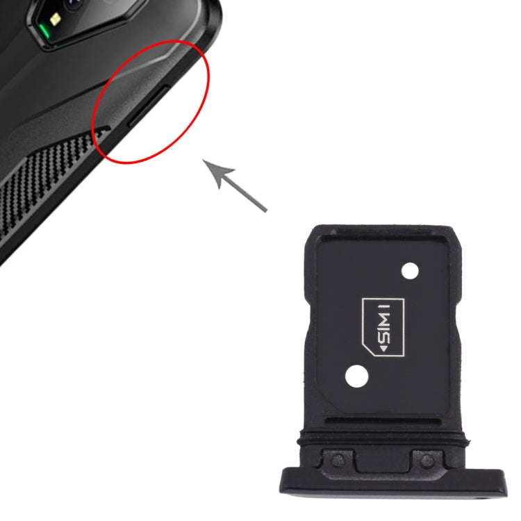 SIM Card Tray + SIM Card Tray for Xiaomi Black Shark 3 KLE-H0, KLE-A0 (Black)