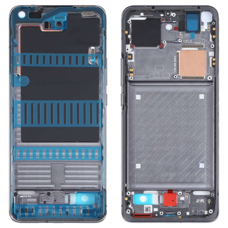 Original Front Housing LCD Frame Bezel Plate for Xiaomi Mi 11 Pro M2102K1AC (Black)