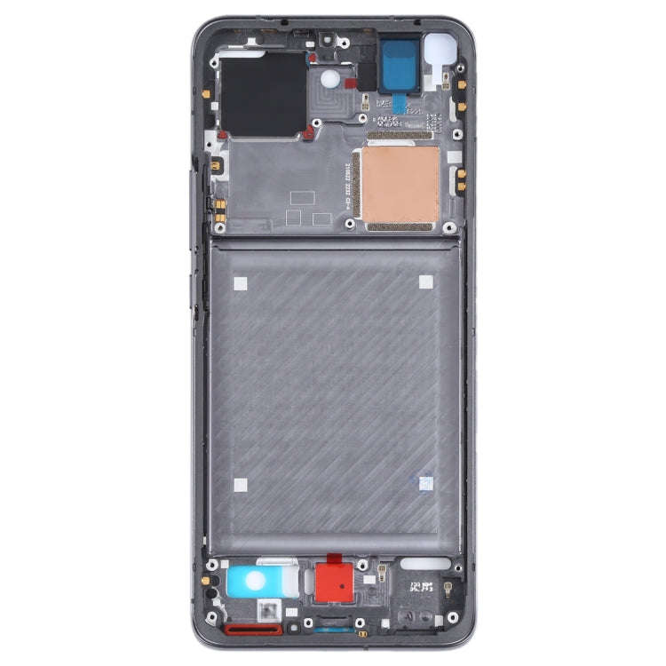 Original Front Housing LCD Frame Bezel Plate for Xiaomi Mi 11 Pro M2102K1AC (Black)