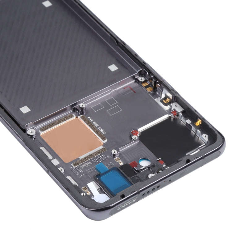 Original Front Housing LCD Frame Bezel Plate for Xiaomi Mi 11 Pro M2102K1AC (Black)