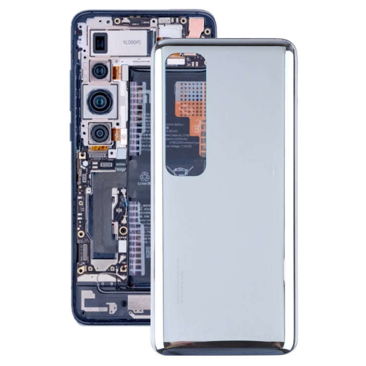 Original Battery Back Cover for Xiaomi Mi 10 Ultra M2007J1SC(Silver)