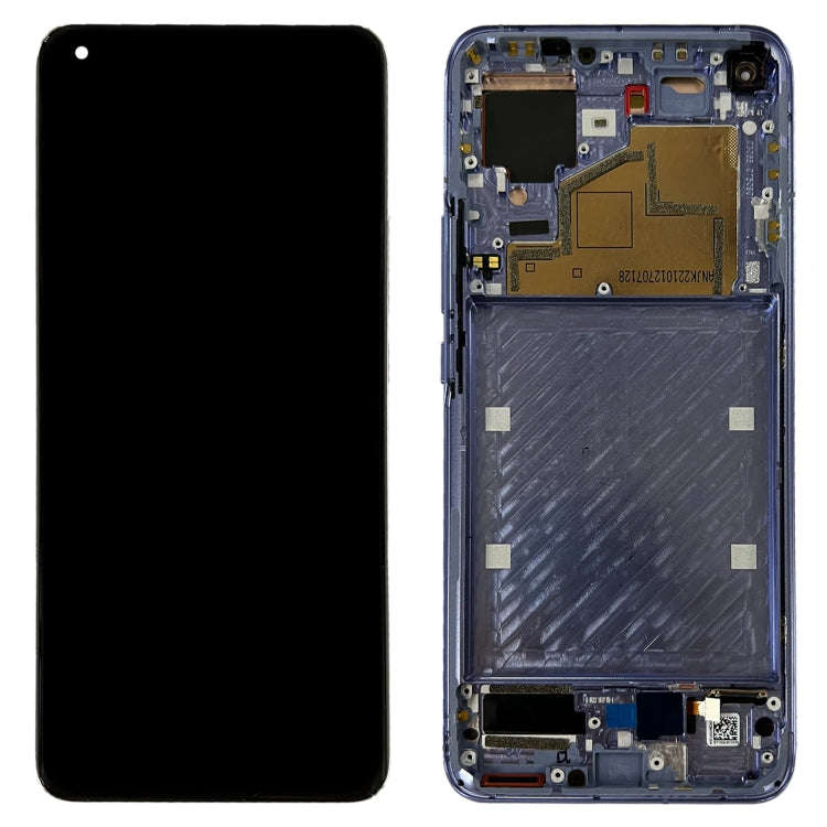 Original LCD Screen for Xiaomi Mi 11 M2011K2C, M2011K2G Digitizer Full Assembly with Frame(Purple)