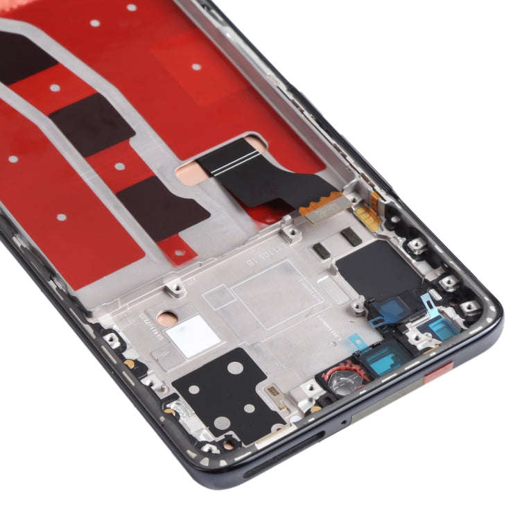 Original OLED LCD Screen for Honor V40 Lite Digitizer Full Assembly with Frame(Black)