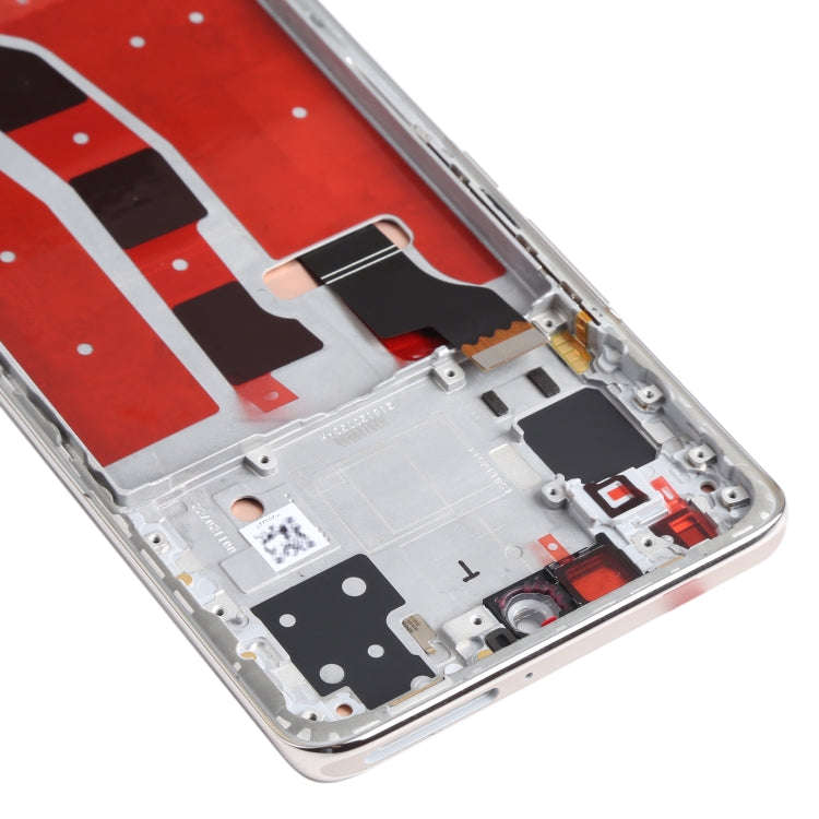 Original OLED LCD Screen for Honor V40 Lite Digitizer Full Assembly with Frame(Silver)