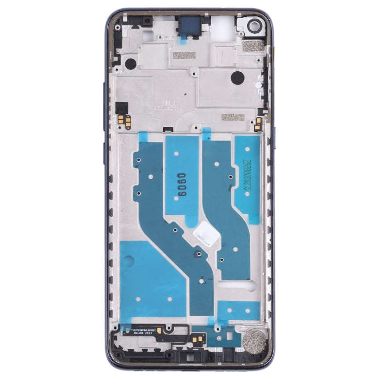 Original Front Housing LCD Frame Bezel Plate for TCL 10L / 10 Lite T770H, T770B (Black)
